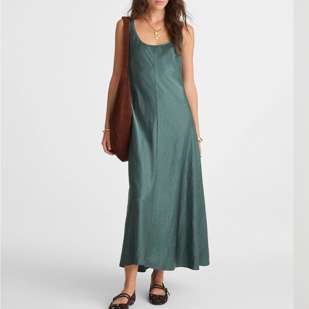 Scoop neck tank dress NWT size 2 green